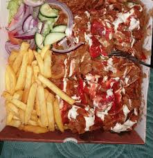 Chicken Tikka & Donner with Chips or Naan