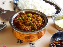 Keema and Potato or Peas Curry